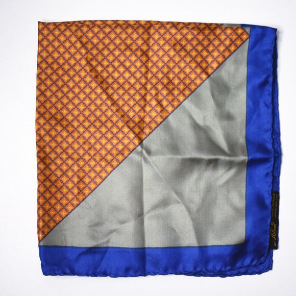 Ashear Accessories - Vintage Ashear All Silk Geometric Scarf